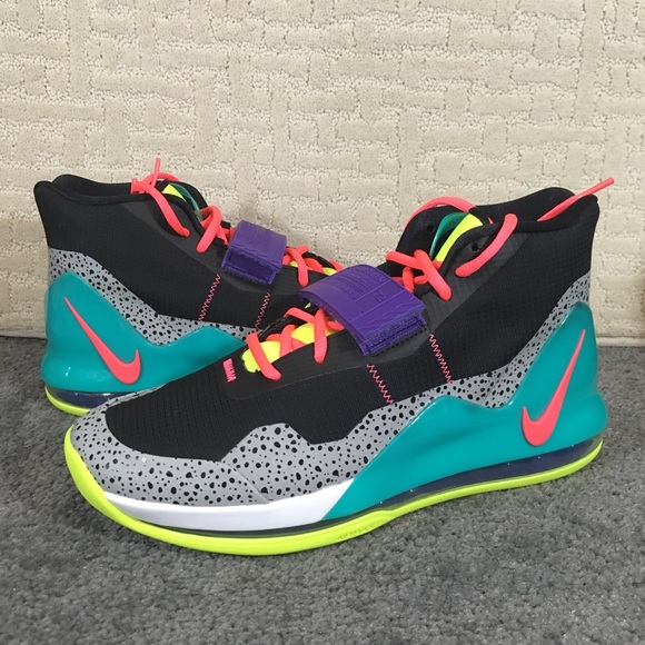 Nike Other - Nike Air Force Max Black Punch Volt Purple Basketb